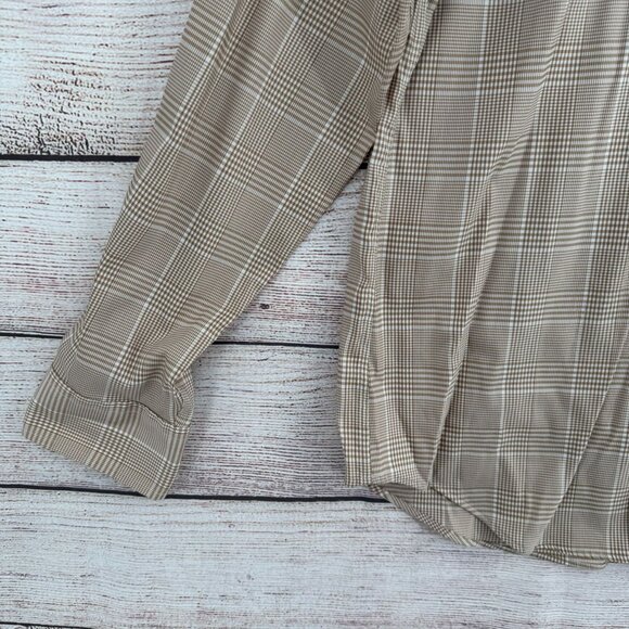 Lauren Ralph Lauren Black Label Slim Fit Performance Stretch Shirt Men's L Beige - Picture 2 of 13